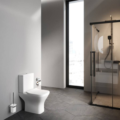 C908601SC Gem унитаз-компакт  без ободка с сиденьем микролифт