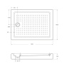 Акриловый поддон CEZARES TRAY-A-AH-140/90-15-W Акриловый поддон CEZARES TRAY-A-AH-140/90-15-W