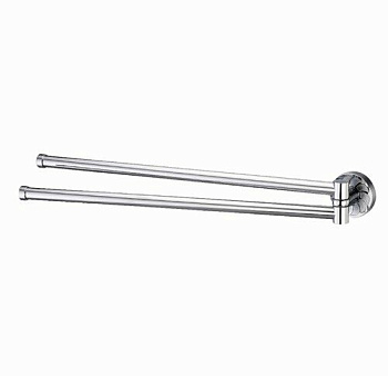 Держатель полотенец двойной Isen, 44,8х5,6х5,2 см, хром, K-4031