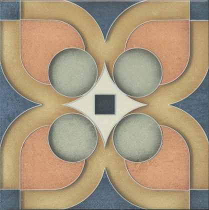 Декор HGD\A558\5009 Фантазия 4 орнамент (20см*20см*6,9мм) (10шт/0,4м2) матовый, шт.