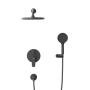 STYLUS-DSET-01 Душевой комплект встраиваемый (смеситель встраиваемый, верхний душ, ручной душ со шлангом, штуцер с держателем), хром