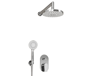 A16629 Встраиваемый комплект для душа с верхней душевой насадкой и лейкой Wasserkraft