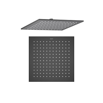 Квадратный верхний душ  300*300*7 мм AQUATEK, матовый черный AQ2078MB 