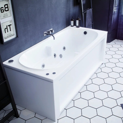 Ванна  Лея пустая с фр.экр. (слив справа) Ванна  Лея пустая с фр.экр. (слив справа)