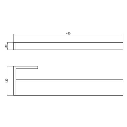 Полотенцедержатель двойной Timo Petruma 15252/17 золото матовое