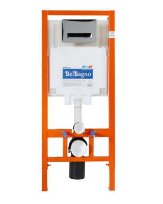 Комплект 2 в 1 Система инсталляции для унитазов BelBagno BB002-80  с кнопкой смыва BB012-MR-NERO.M Комплект 2 в 1 Система инсталляции для унитазов BelBagno BB002-80  с кнопкой смыва BB012-MR-NERO.M