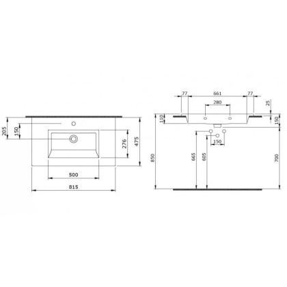 Раковина Bocchi Milano 1113-001-0126 белая