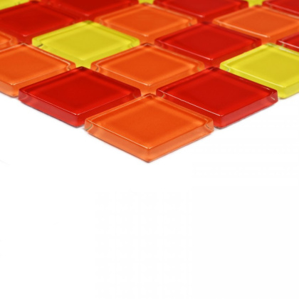 Мозаика стеклянная Fruit mix (чип 4*25*25) 300*300(22шт.-1.98м2), м2