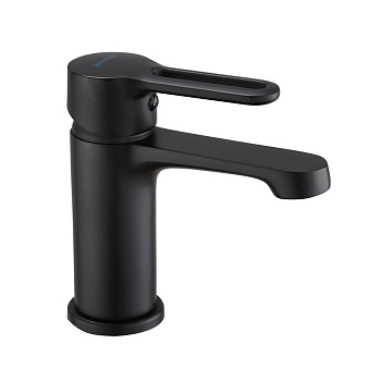 Смеситель для раковины латунь, черный S8101H