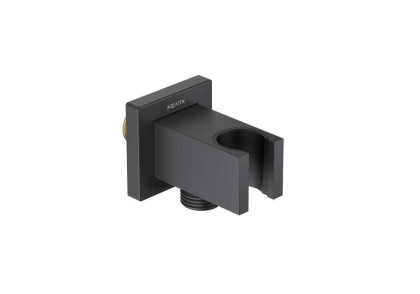 Шланговое подсоединение с держателем AQUATEK, матовый черный AQ2463MB 