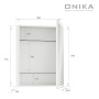 Шкаф-зеркало Onika Орби 60 с подсветкой, универсальный