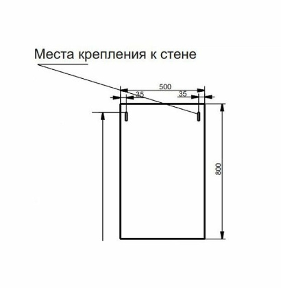 Зеркало Elin (ШхГхВ) 900х20х750