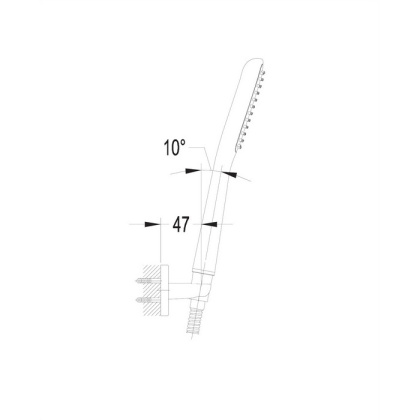 Душевой гарнитур точечный OMNIRES HUDSONX-PCR (хром)