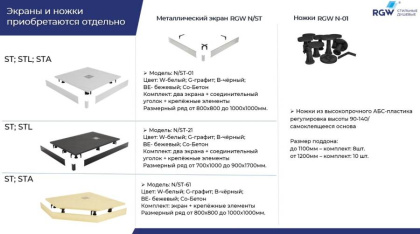 Экран для поддона RGW N/ST-21  80*140 (прямоуг) (Графит) Экран для поддона RGW N/ST-21  80*140 (прямоуг) (Графит)