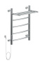 Полотенцесушитель электрический Aquanet Romeo 60х50 Тэн слева, с полкой