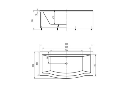 Ванна  Гелиос пустая без фр.экр. Ванна  Гелиос пустая без фр.экр.