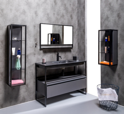 Ящик под консоль LOFT 120 Антрацит, 1 полка 894-120-A Boheme Ящик под консоль LOFT 120 Антрацит, 1 полка 894-120-A Boheme