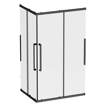 W84G-403-12090-BТ Душевое ограждение Func Square Slide 120х90, Черный, прозрачное