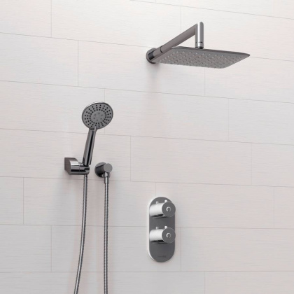 A16031 Thermo Встраиваемый комплект для душа с верхней душевой насадкой и лейкой Wasserkraft