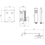 Термостатическая душевая система скрытого монтажа EXCELLENT Krotos AREX.SET.8045CR (хром)