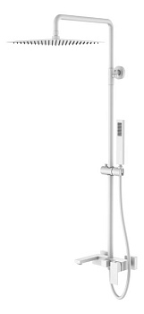 Стойка для душа Qubic Matt White