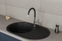 Смеситель для кухонной мойки с гибким изливом RUSH Siple (SI7335-60Black) Смеситель для кухонной мойки с гибким изливом RUSH Siple (SI7335-60Black)
