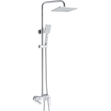 Душевая система латунь белый/хром R1436F