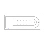Ванна ACTIMA Aurum 150x70 "AERO" (хром) Ванна ACTIMA Aurum 150x70 "AERO" (хром)