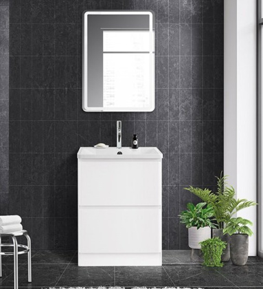 Тумба с раковиной напольная BelBagno ALBANO 60 Bianco Lucido, раковина белая Тумба с раковиной напольная BelBagno ALBANO 60 Bianco Lucido, раковина белая