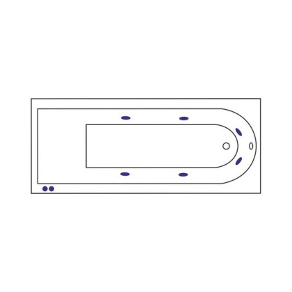 Ванна ACTIMA Aurum 150x70 "HYDRO" (хром) Ванна ACTIMA Aurum 150x70 "HYDRO" (хром)