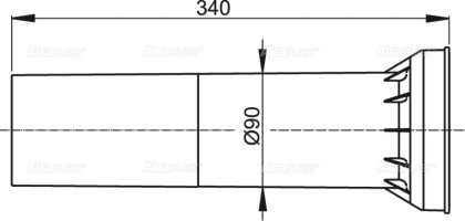 Удлинительная часть для стока воды к унитазу для людей с ограниченными физическими возможностями