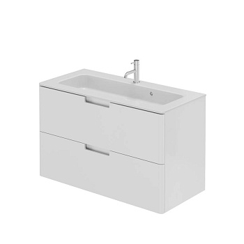 Тумба с раковиной Creto Bravo White 100 см