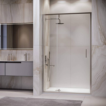 Душевая дверь 100*195 RGW LE-103 Хром/Прозрачное/6 мм