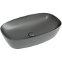 Умывальник чаша накладная овальная (цвет Темный Антрацит Матовый) Element 600*380*138мм
