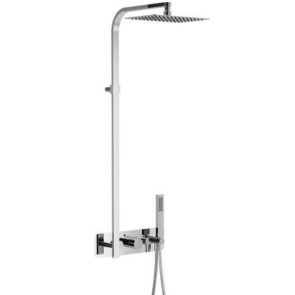 Термостатическая душевая система скрытого монтажа EXCELLENT Rain Krotos AREX.8081CR (хром)