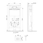 I012707.0131 ProC Инсталляция для подвесного унитаза с клавишей ProC L пластик, Хром матовый I012707.0131 ProC Инсталляция для подвесного унитаза с клавишей ProC L пластик, Хром матовый