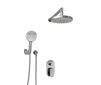 A14029 Встраиваемый комплект для душа с верхней душевой насадкой и лейкой Wasserkraft