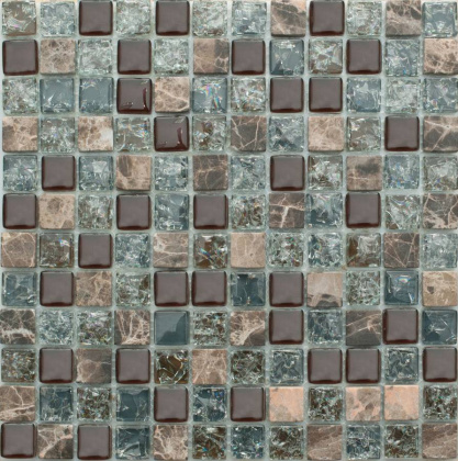 Мозаика No-191A стекло камень (23*23*8) 298*298 