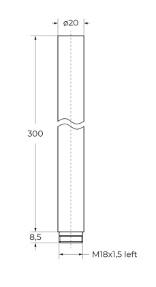 LIBERTY-F-CD-T-01 Душевая стойка с термостатическим смесителем, с ручным и верхним душем, хром