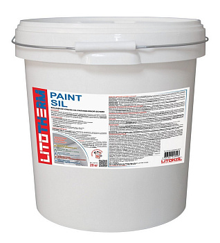 Клеевая смесь для фасадного утеплителя LITOTHERM PAINT SIL 20 белый
