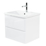 Тумба с раковиной подвесная  BelBagno ALBANO-CER 60 Bianco Lucido, раковина белая Тумба с раковиной подвесная  BelBagno ALBANO-CER 60 Bianco Lucido, раковина белая