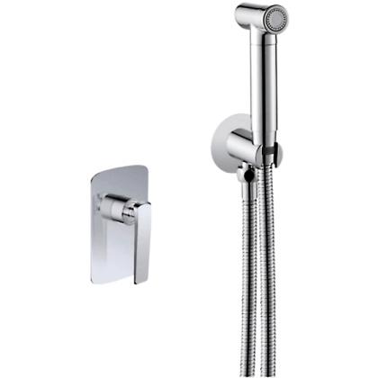 Гигиенический душ со смесителем Rose R1305, хром