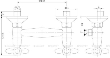 Смеситель для душа Aquanet Opera SD98907 Смеситель для душа Aquanet Opera SD98907