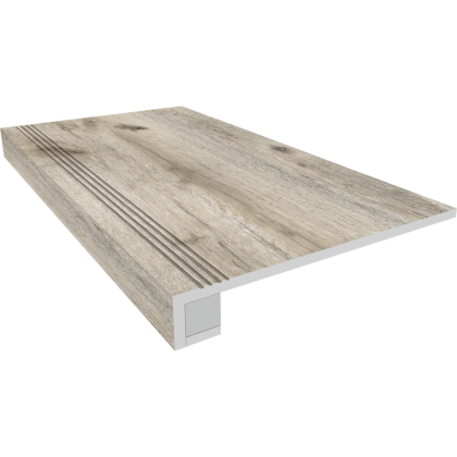 Комплект (Ступень DA03 (33x120) непол. (прямоугол. бортик) с насечками + Подступенок (14,5x120)) Комплект (Ступень DA03 (33x120) непол. (прямоугол. бортик) с насечками + Подступенок (14,5x120))