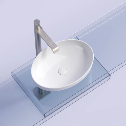 Умывальник чаша накладная овальная Element 502*363*145мм