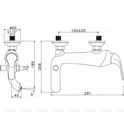 Смеситель Lemark Swan LM5402BGC для ванны