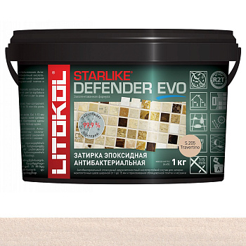 Затирка эпоксидная STARLIKE DEFENDER EVO, S.205 TRAVERTINO 1кг