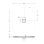 TRAY-MR-UNO-A-90-35-W-CR Поддон из искусственного мрамора,белый Размер,мм:900x900x35  TRAY-MR-UNO-A-90-35-W-CR Поддон из искусственного мрамора,белый Размер,мм:900x900x35
