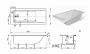 Ванна прямоугольная "Дельта" Размер: 1900х900мм                                                
