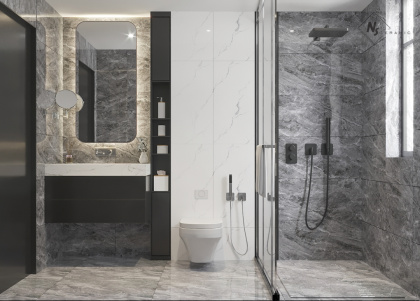 NS Ceramic Керамогранит с Эффектом Камня NSC4082 Grey 40x80 - керамическая плитка и керамогранит